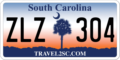 SC license plate ZLZ304