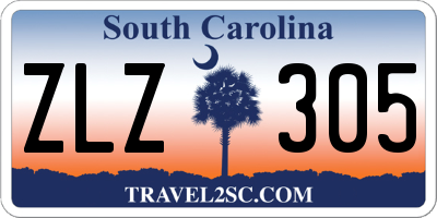 SC license plate ZLZ305