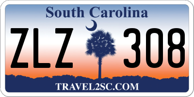 SC license plate ZLZ308