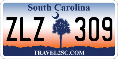 SC license plate ZLZ309