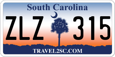 SC license plate ZLZ315