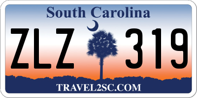 SC license plate ZLZ319
