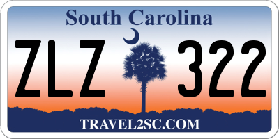 SC license plate ZLZ322