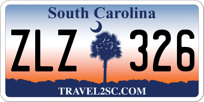 SC license plate ZLZ326