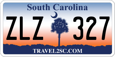SC license plate ZLZ327