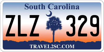 SC license plate ZLZ329