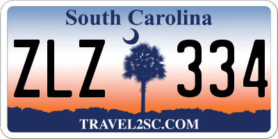 SC license plate ZLZ334