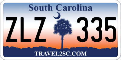 SC license plate ZLZ335