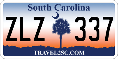 SC license plate ZLZ337