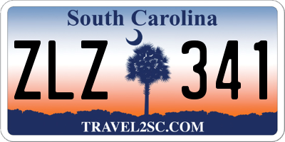 SC license plate ZLZ341