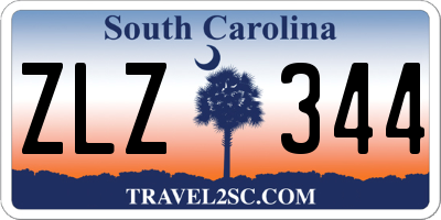 SC license plate ZLZ344