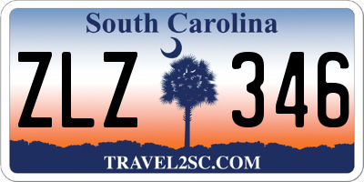 SC license plate ZLZ346