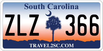 SC license plate ZLZ366