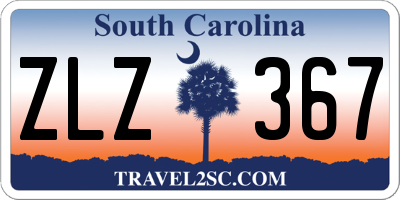 SC license plate ZLZ367