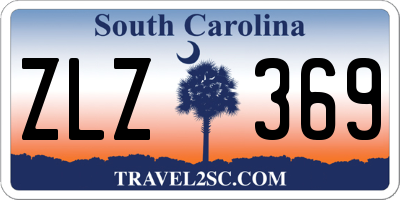 SC license plate ZLZ369