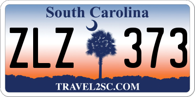 SC license plate ZLZ373