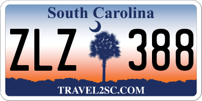 SC license plate ZLZ388