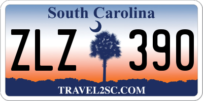 SC license plate ZLZ390