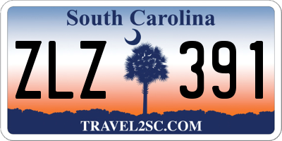 SC license plate ZLZ391