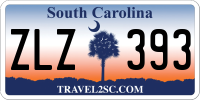 SC license plate ZLZ393