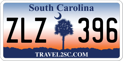 SC license plate ZLZ396
