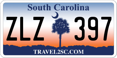 SC license plate ZLZ397