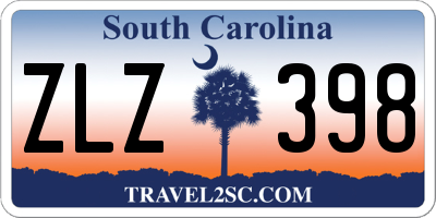 SC license plate ZLZ398