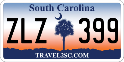 SC license plate ZLZ399