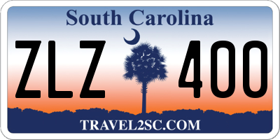 SC license plate ZLZ400