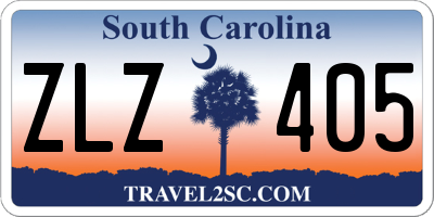 SC license plate ZLZ405
