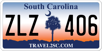 SC license plate ZLZ406