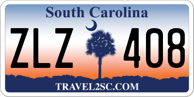 SC license plate ZLZ408