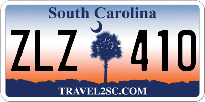 SC license plate ZLZ410