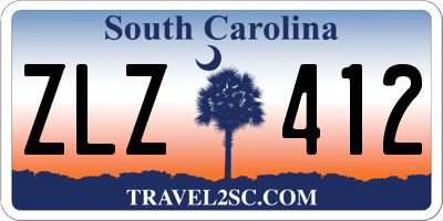 SC license plate ZLZ412