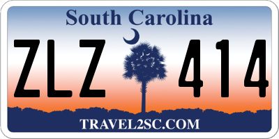 SC license plate ZLZ414