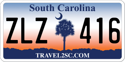 SC license plate ZLZ416