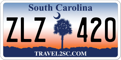 SC license plate ZLZ420