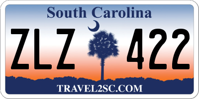 SC license plate ZLZ422