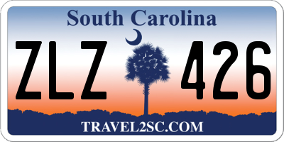 SC license plate ZLZ426
