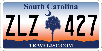 SC license plate ZLZ427