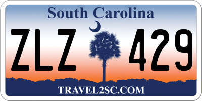 SC license plate ZLZ429