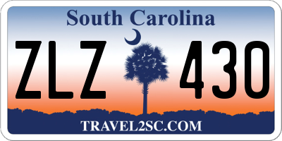SC license plate ZLZ430