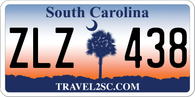 SC license plate ZLZ438