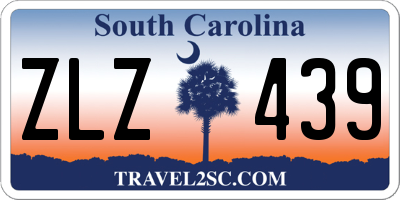 SC license plate ZLZ439