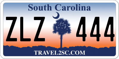 SC license plate ZLZ444