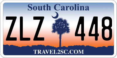 SC license plate ZLZ448