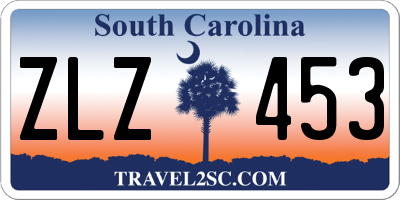 SC license plate ZLZ453