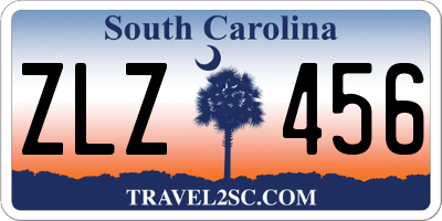 SC license plate ZLZ456