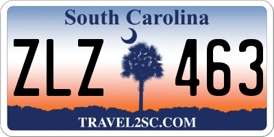 SC license plate ZLZ463