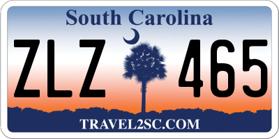 SC license plate ZLZ465